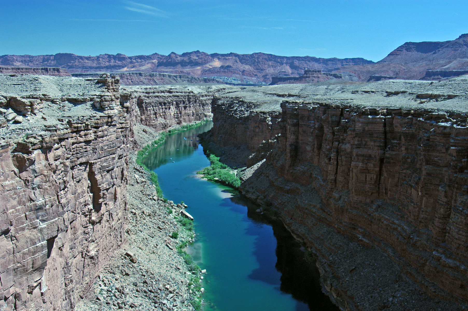 the stretch of the Colorado River below Glen Canyon Dam leading into the Grand Canyon
